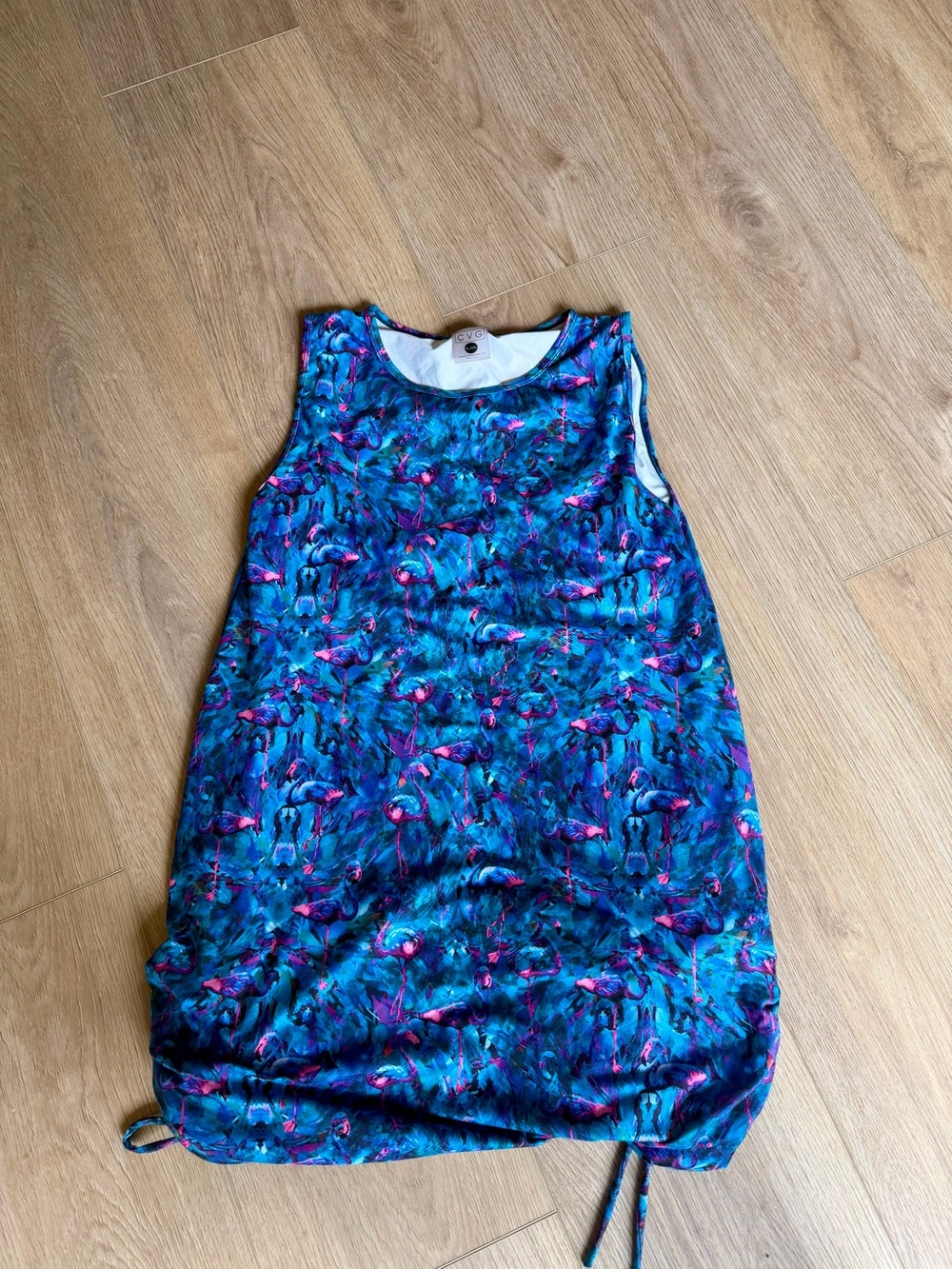 Constantly Varied Gear Blue Teal Flamingo Tank Dress